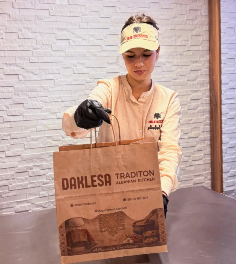 A takeaway order ready to go